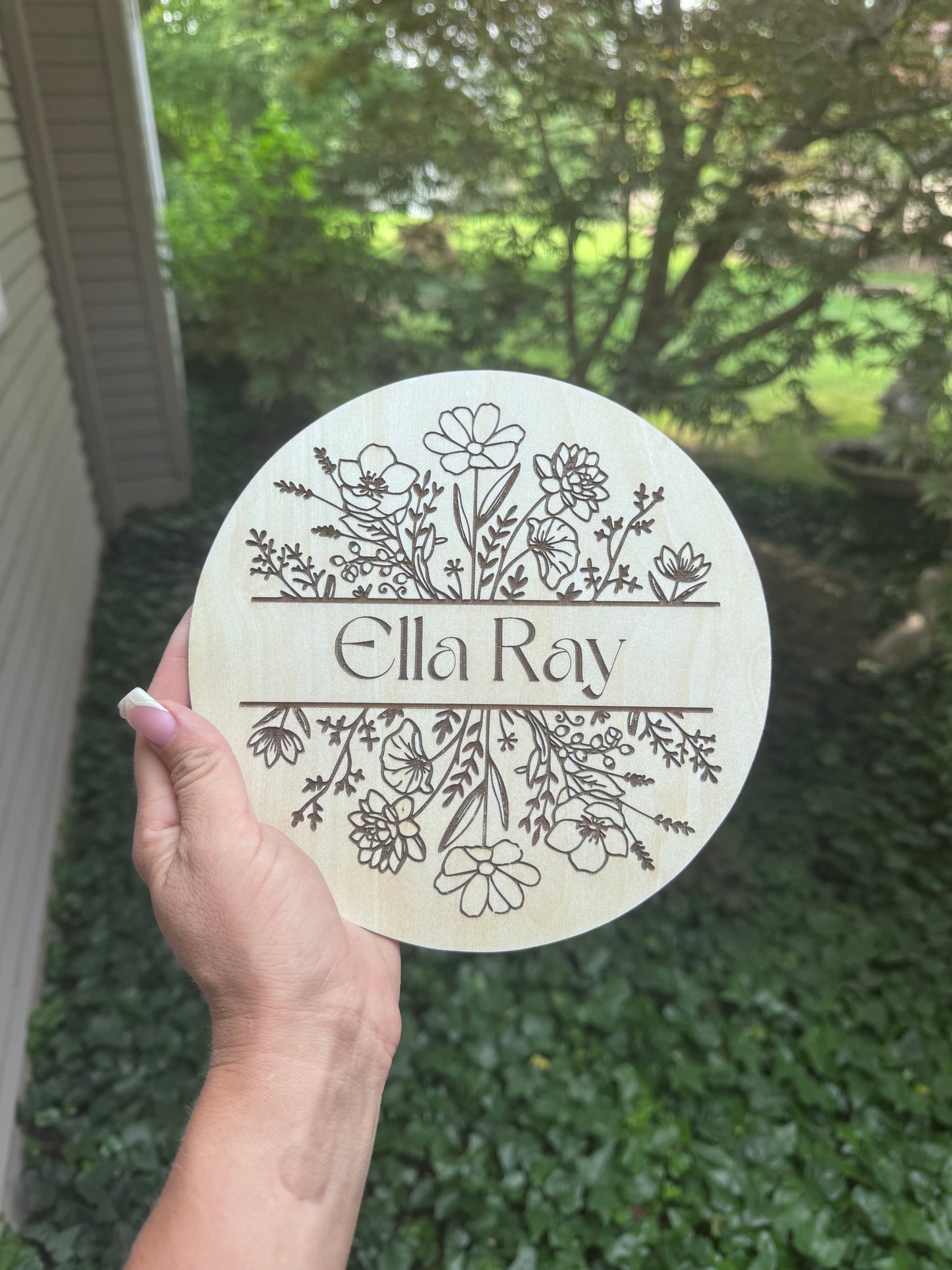 8” Custom name sign