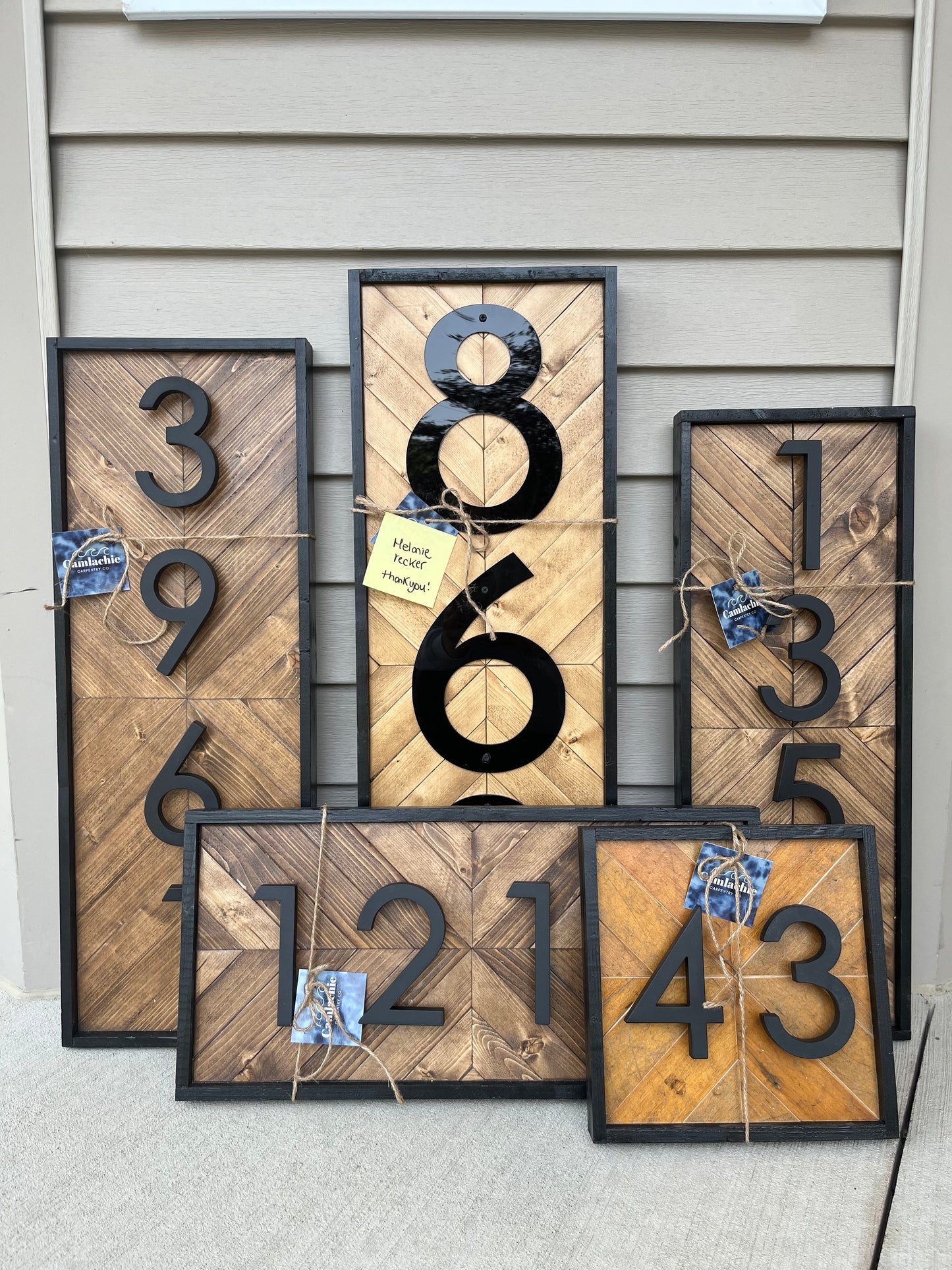 CUSTOM - House Number Sign