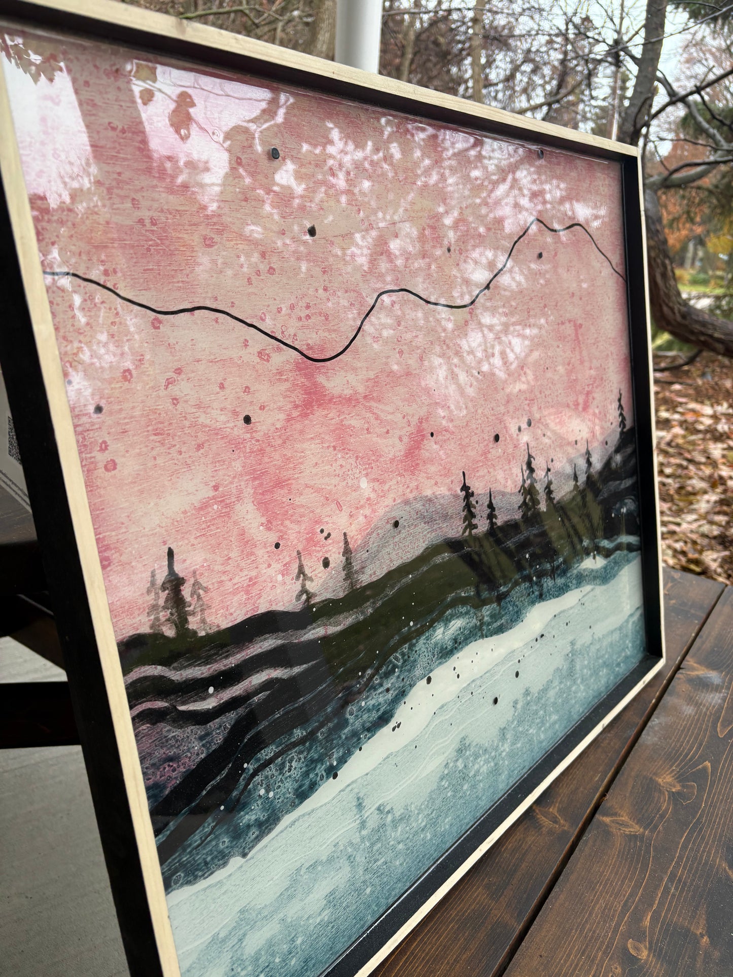 Landscape acrylic painting