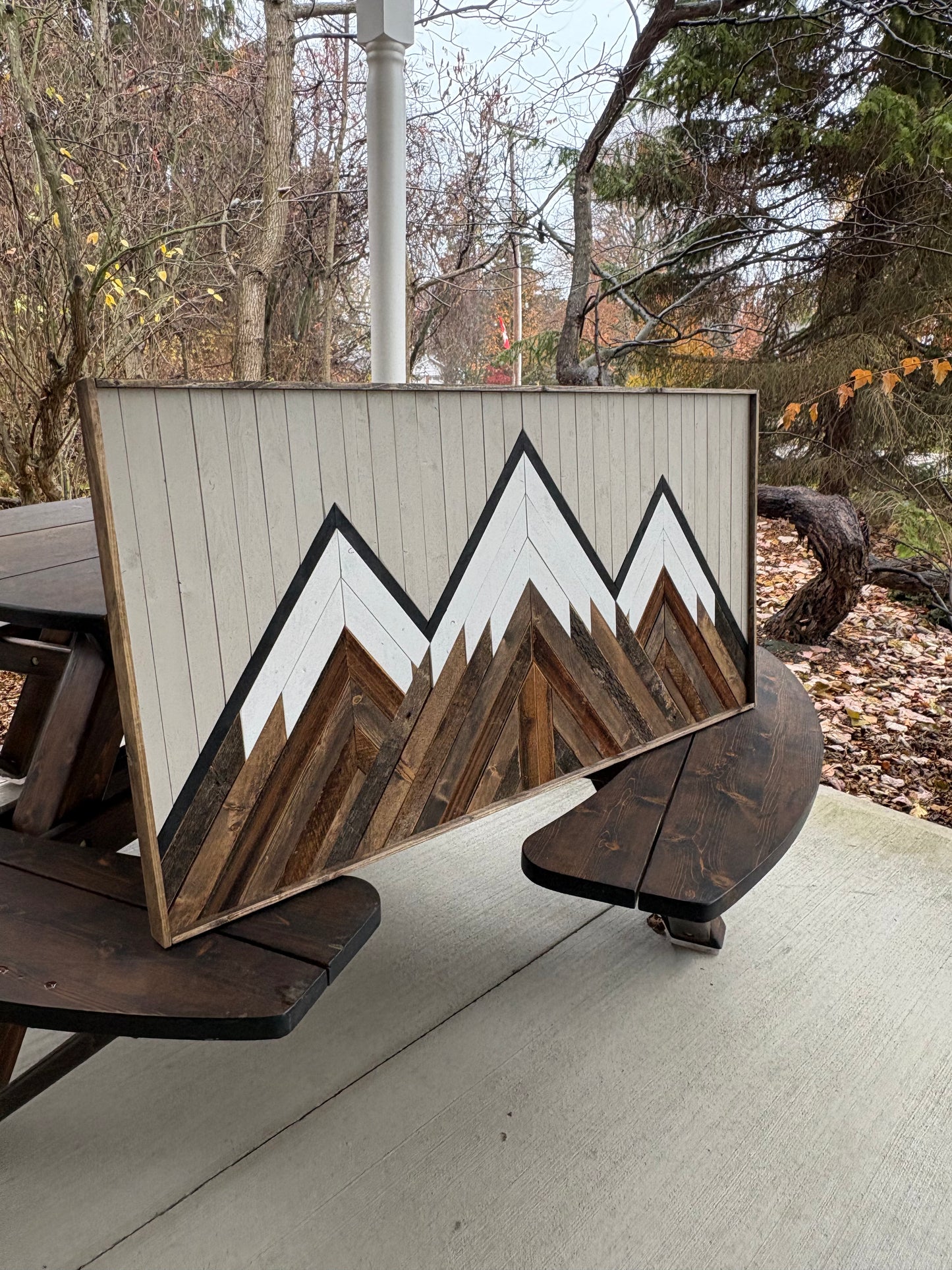 2x4 ft three sisters mountian wall hanging