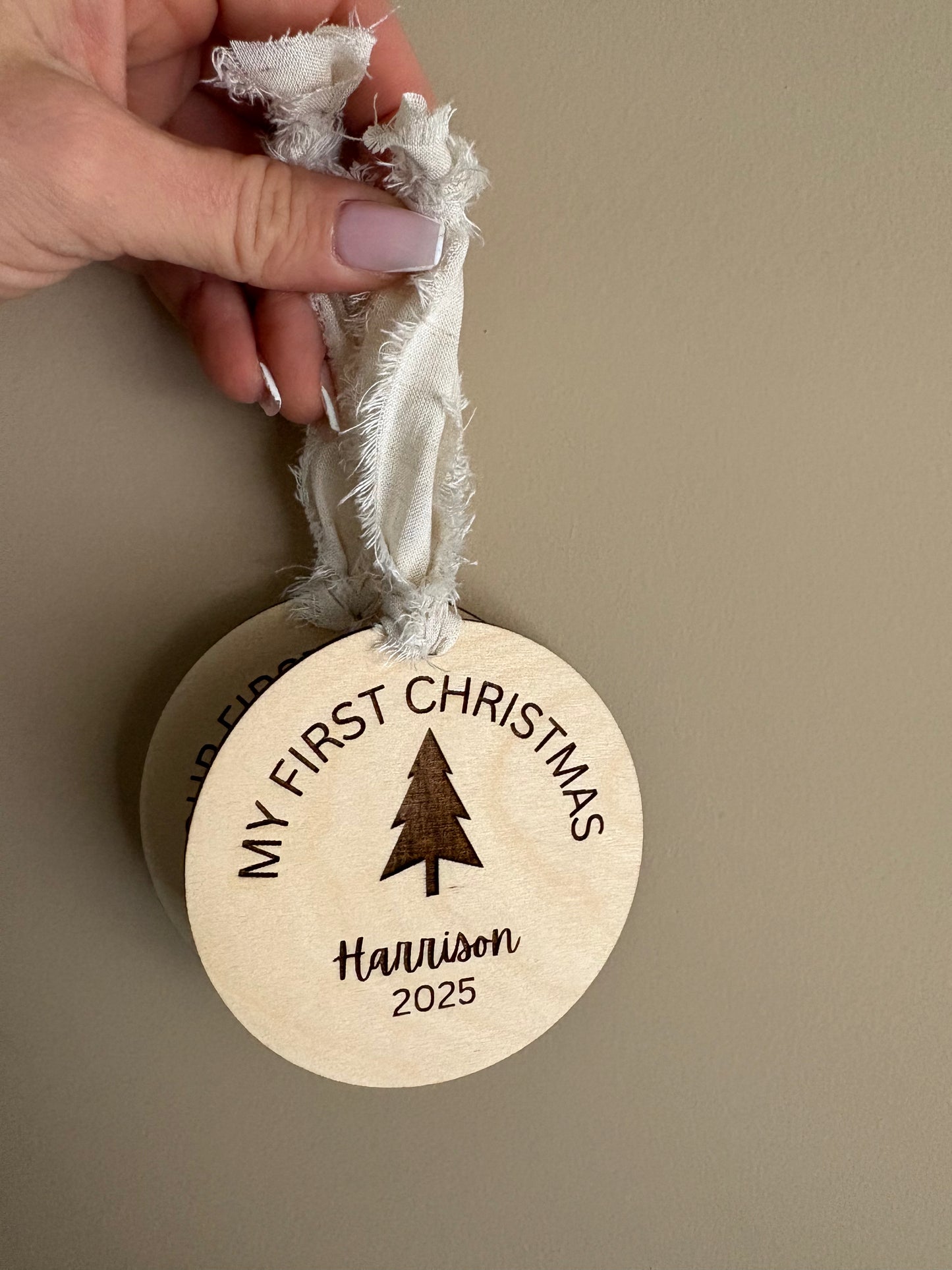 Baby first Christmas ornament