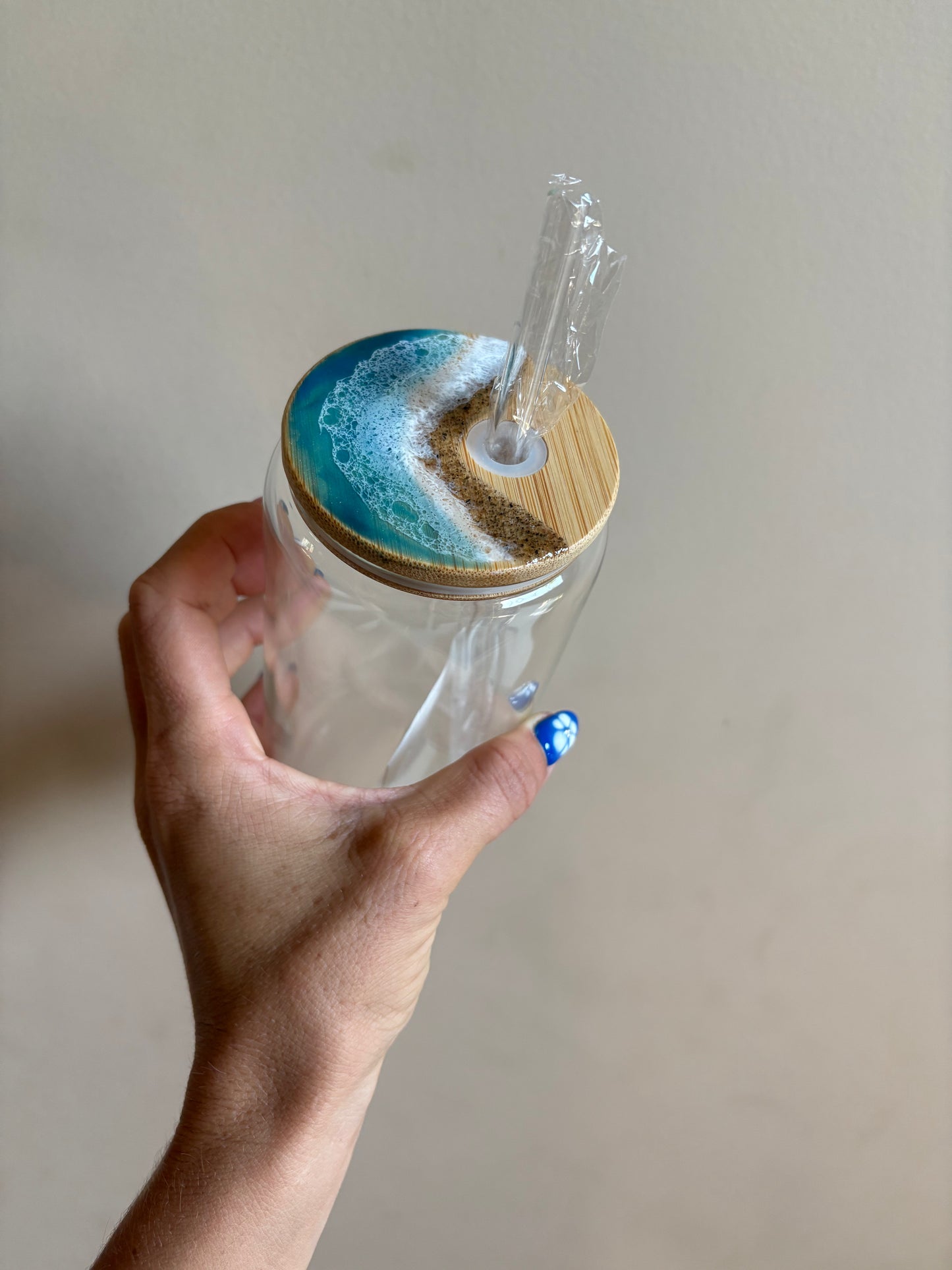 Wave resin tumbler
