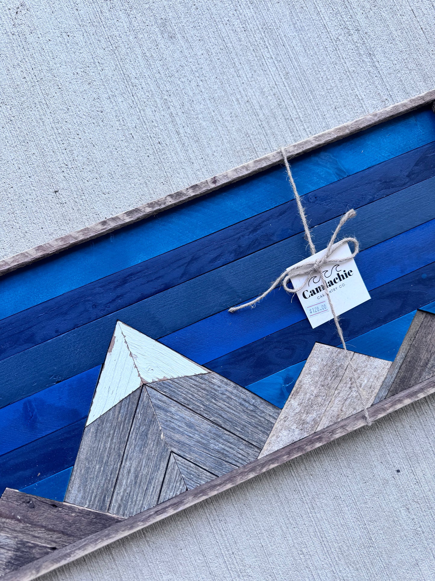 Rustic Blue mountain mosaic