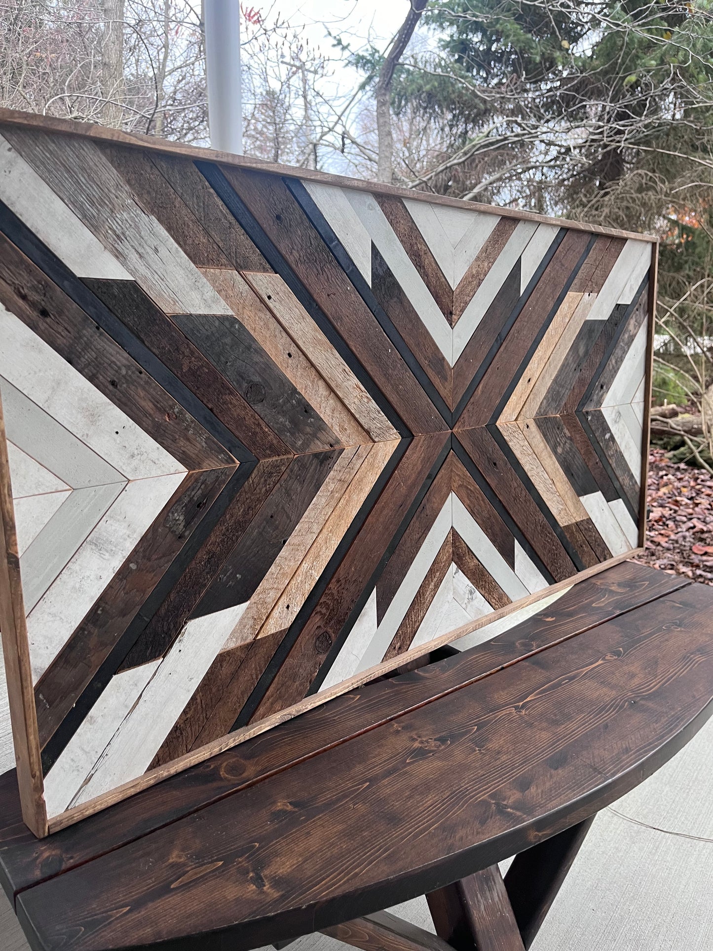 2x4’ geometric wall hanging