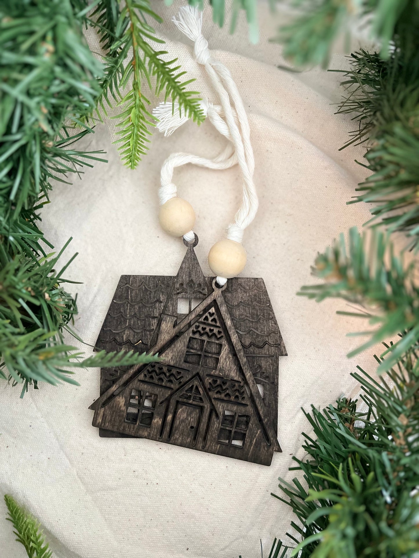 Wooden Christmas ornaments