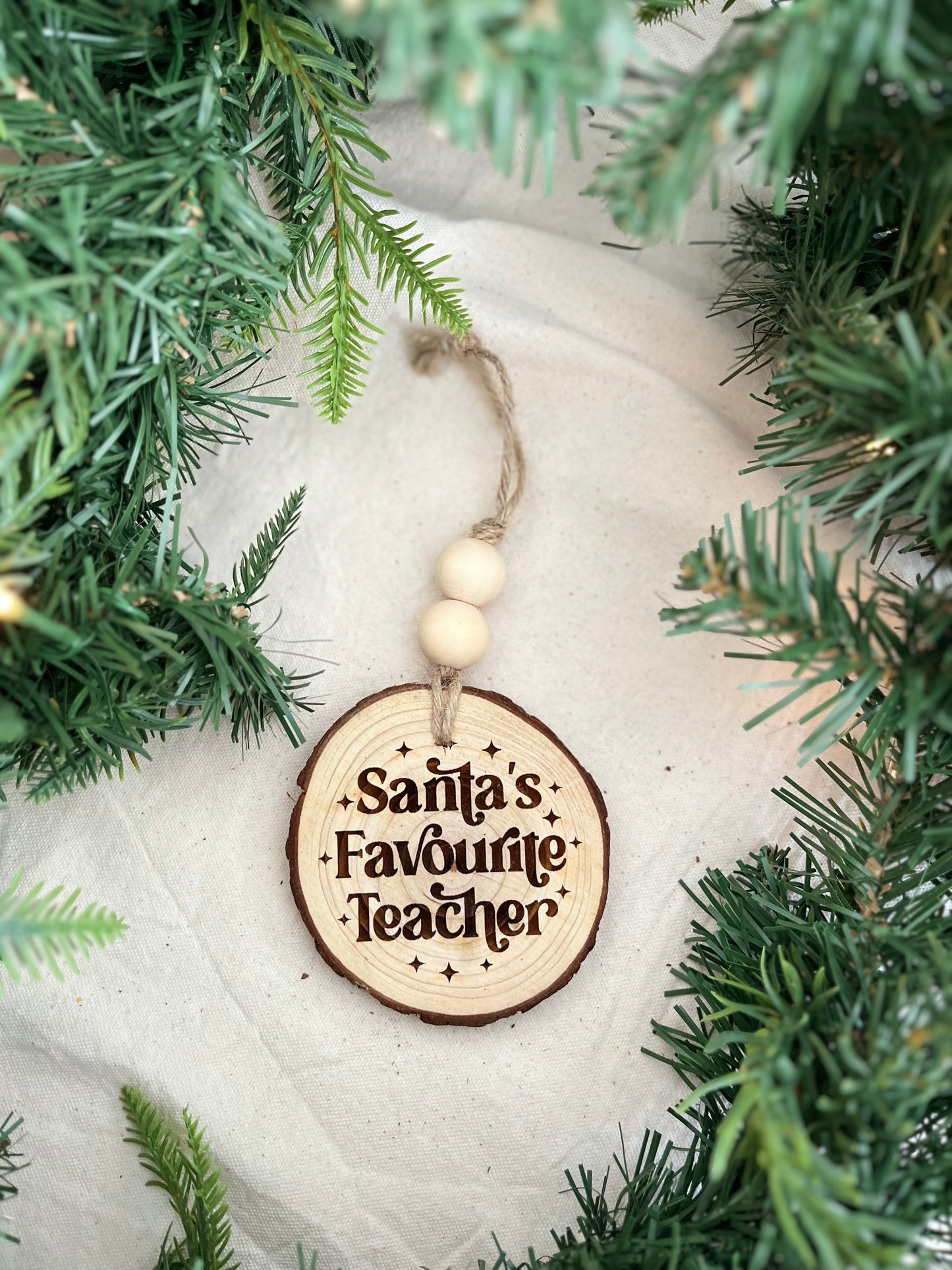 Wooden Christmas ornaments