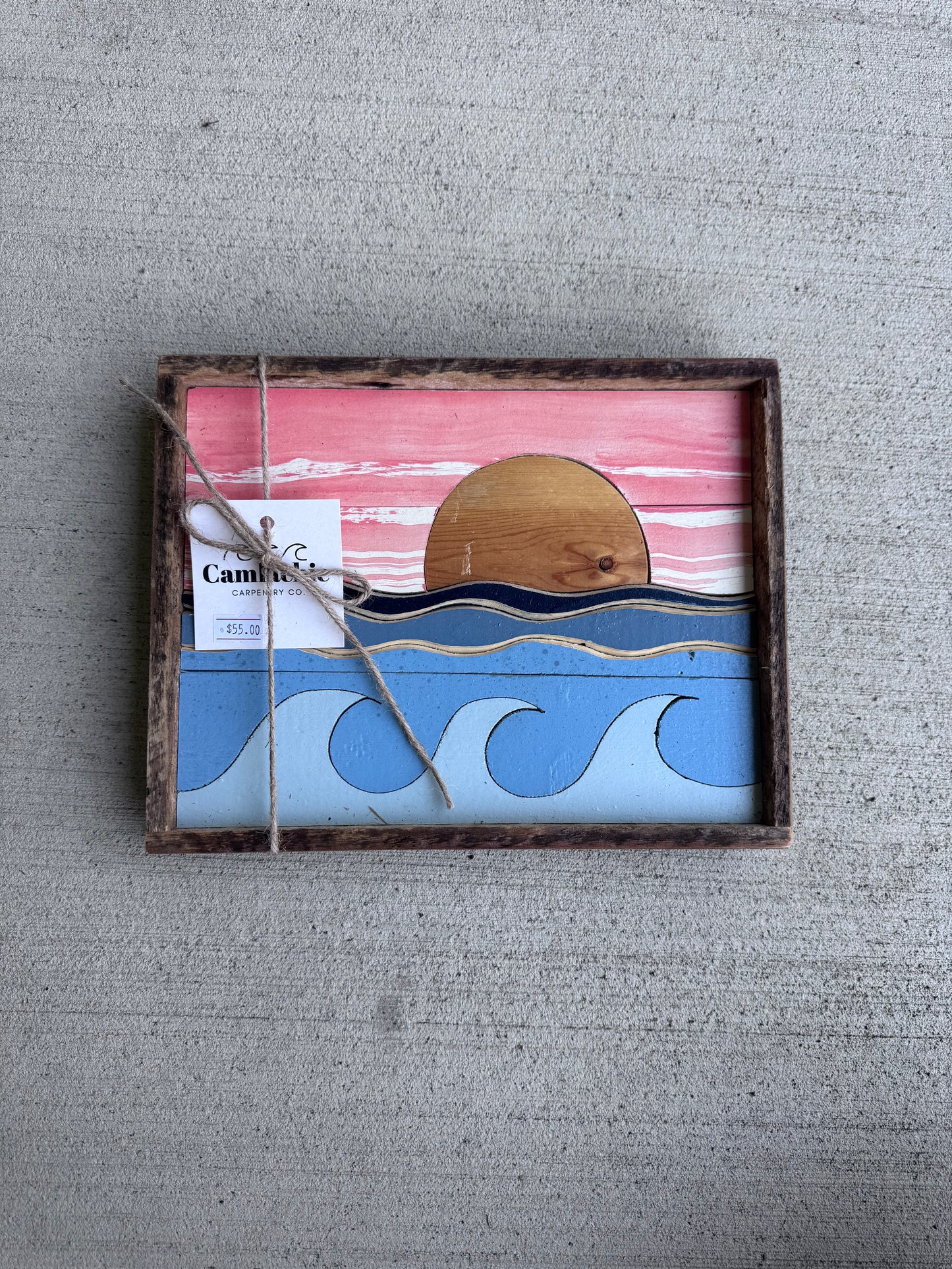 Mini lathe wave / sunset