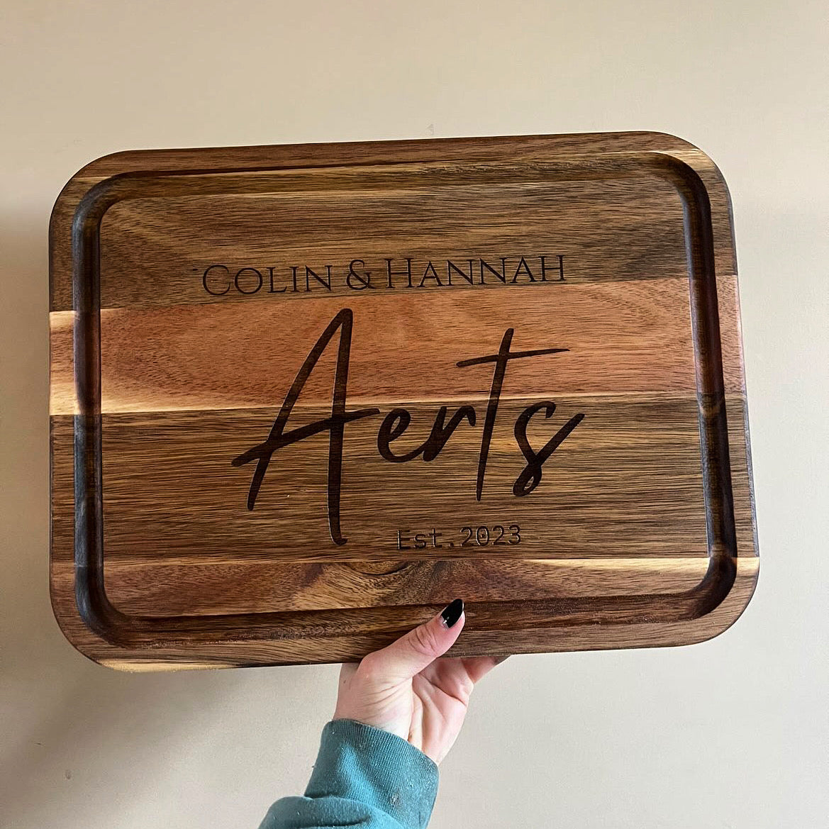 Custom engraved cutting board