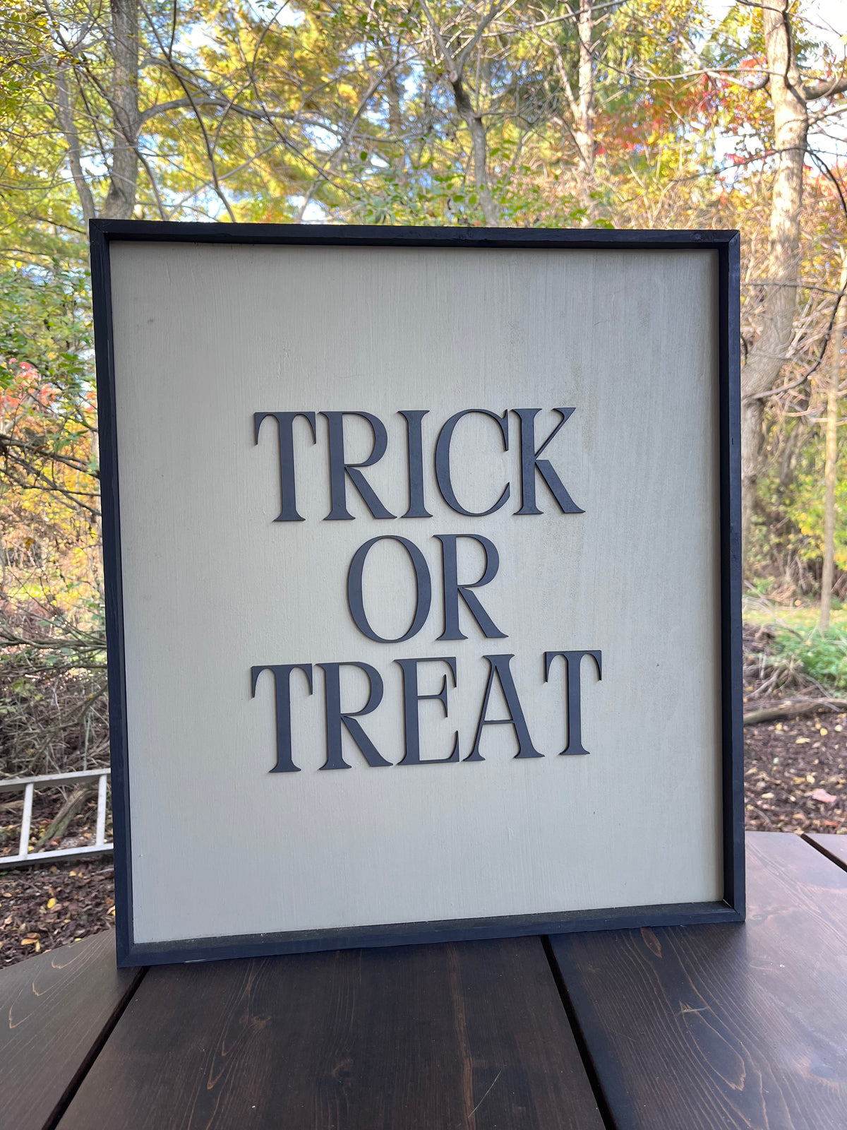 Trick or treat sign