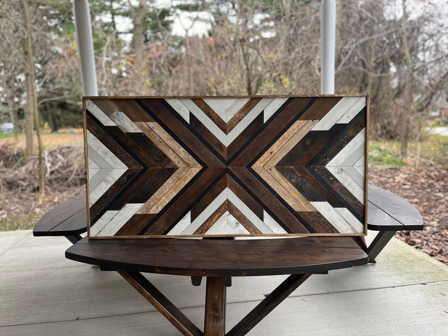 2x4’ geometric wall hanging