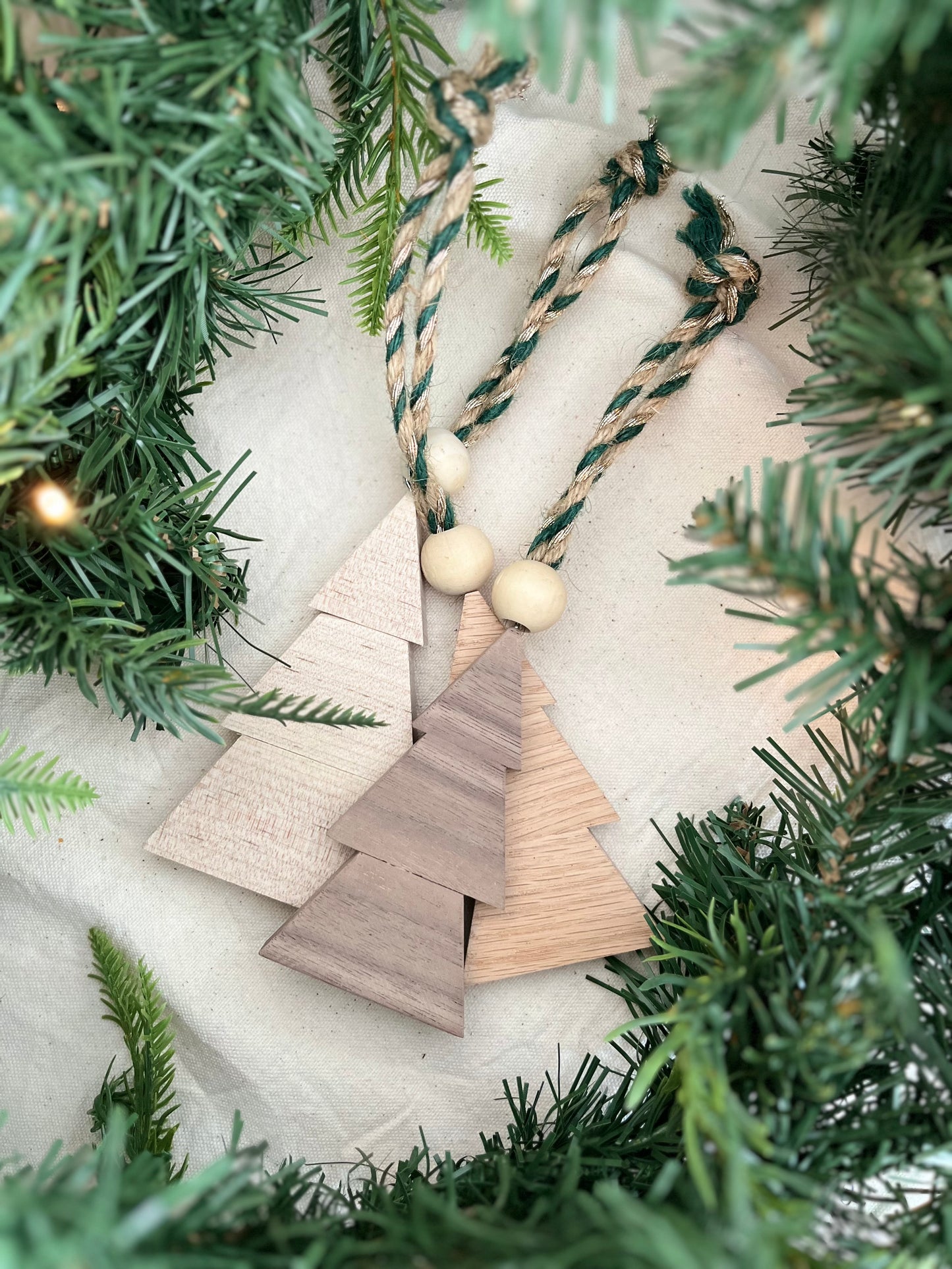 Wooden Christmas ornaments