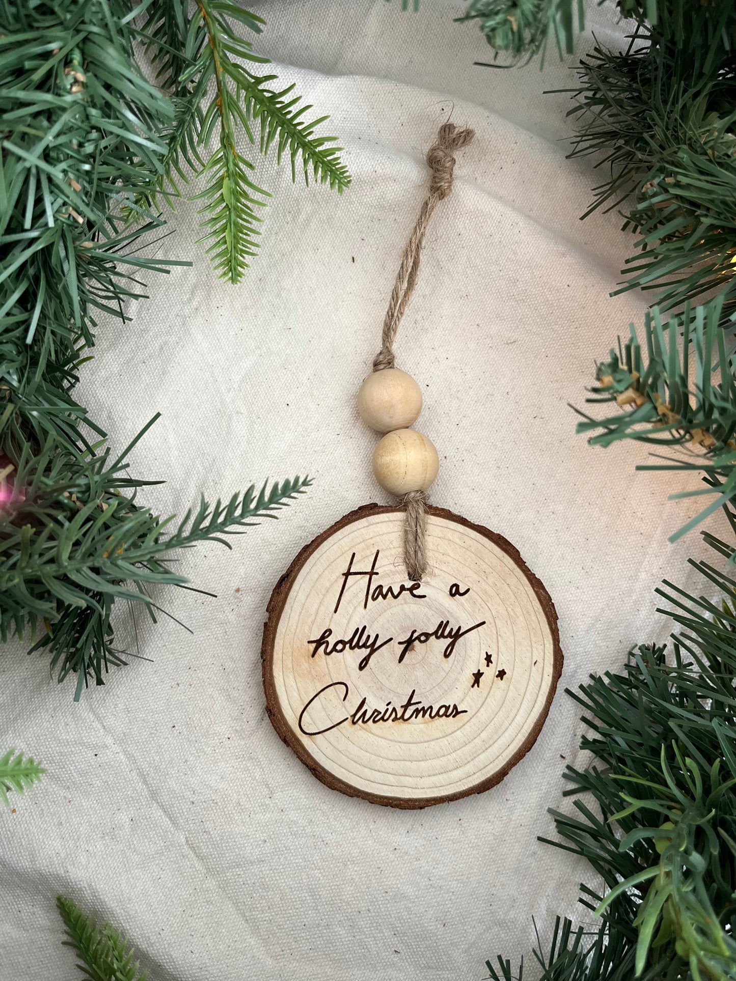 Wooden Christmas ornaments