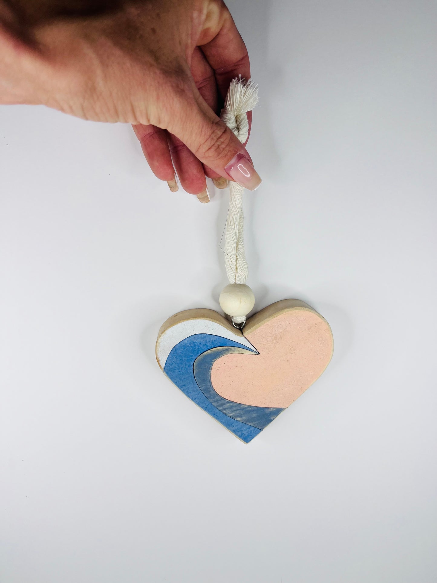 Heart wave diffuser ornament