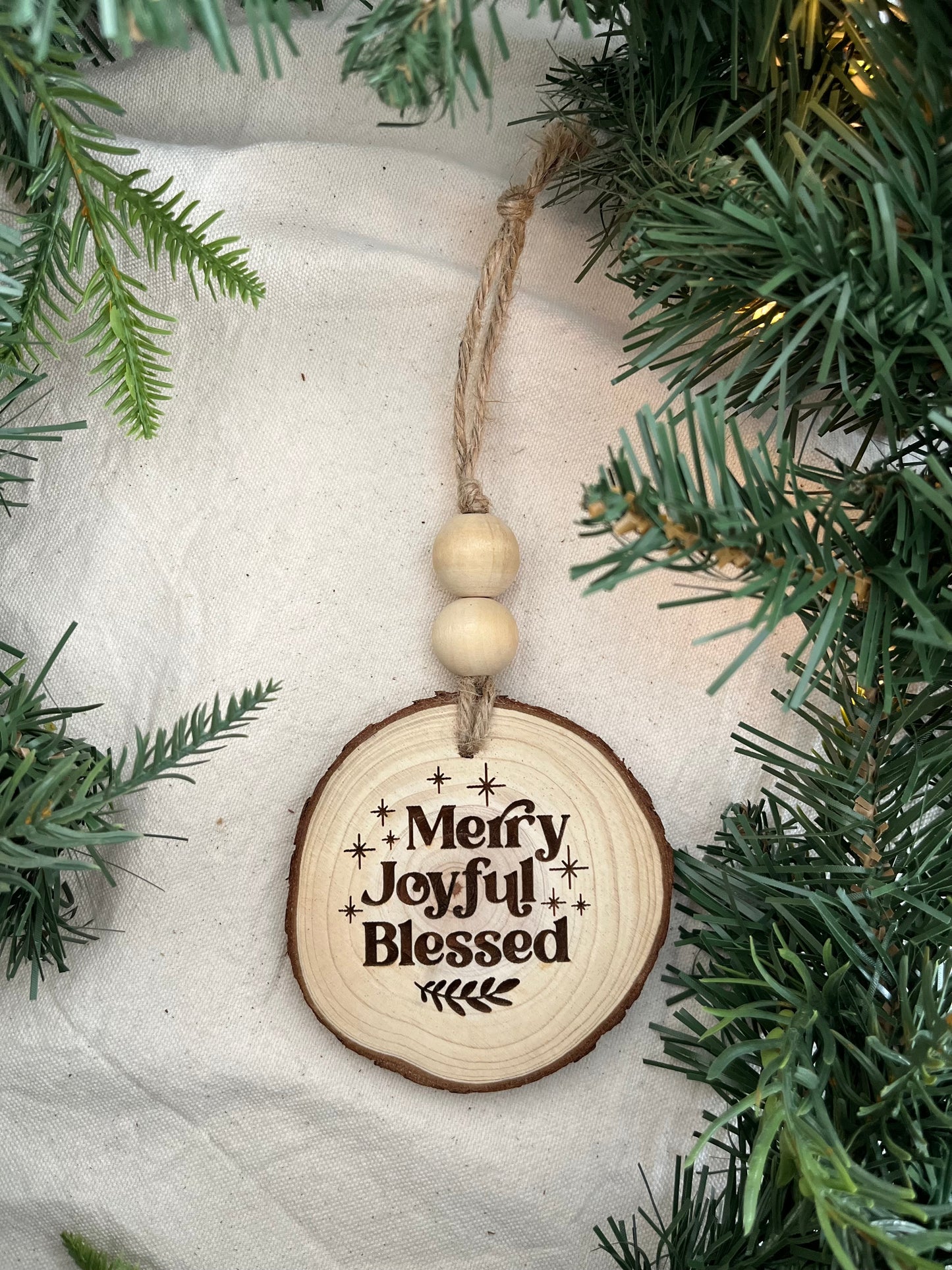 Wooden Christmas ornaments