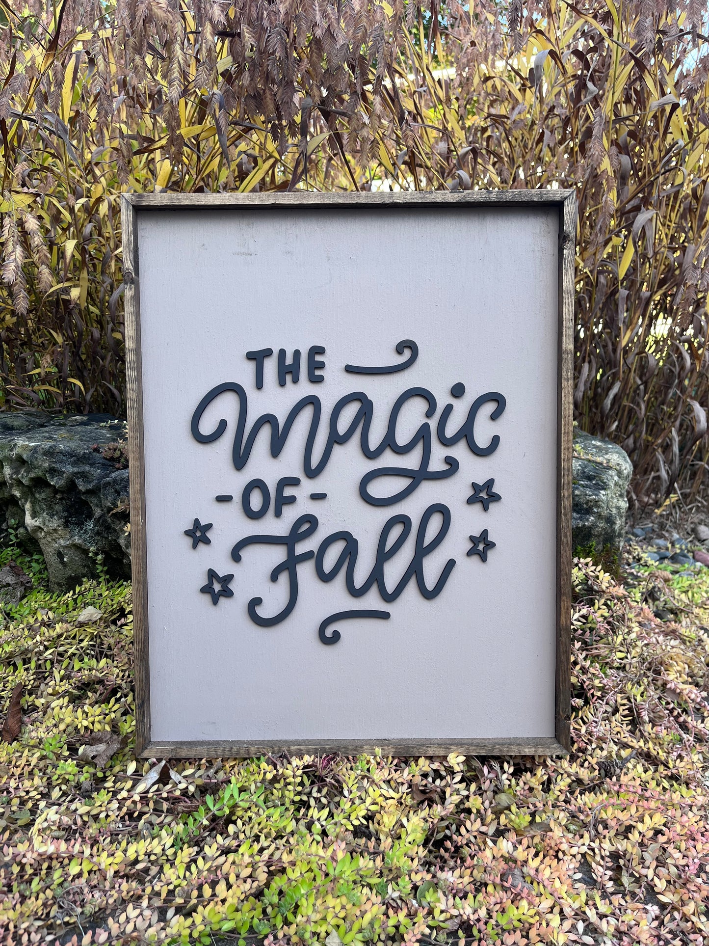 The magic of fall sign