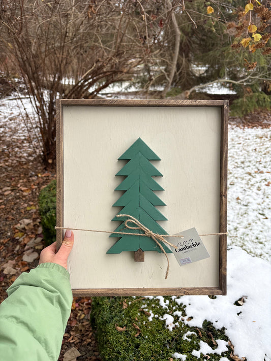 Christmas tree mosaic