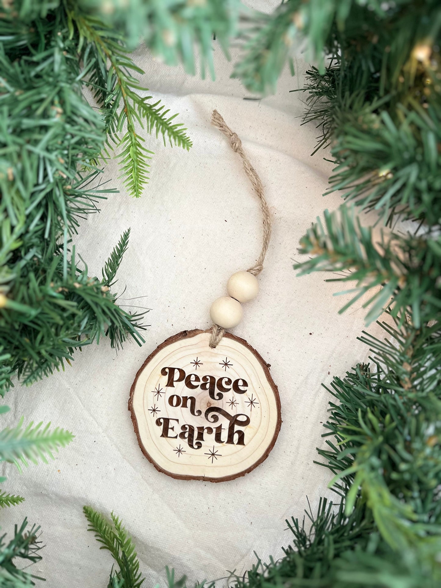 Wooden Christmas ornaments