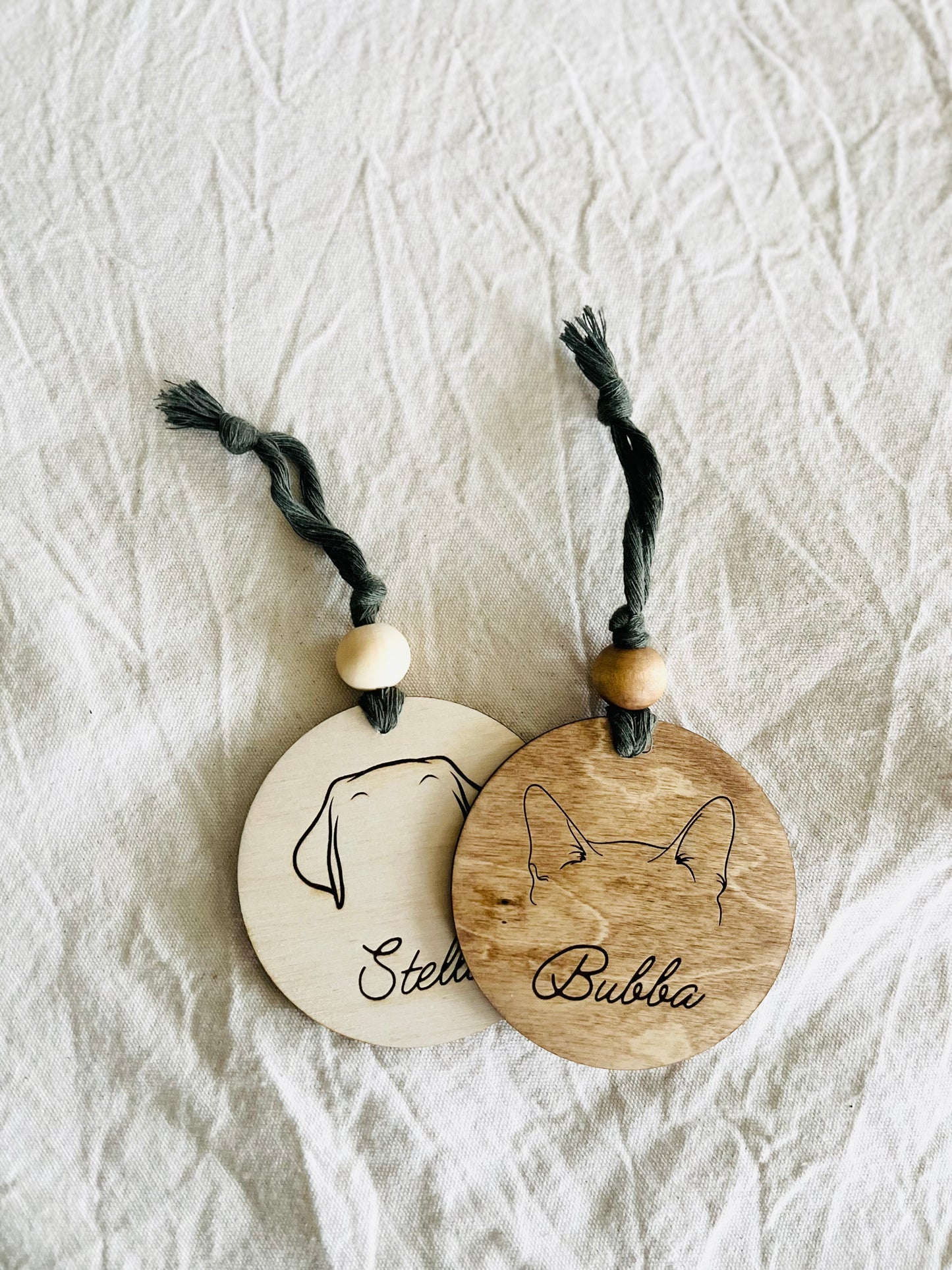 Cat / dog ear custom ornaments