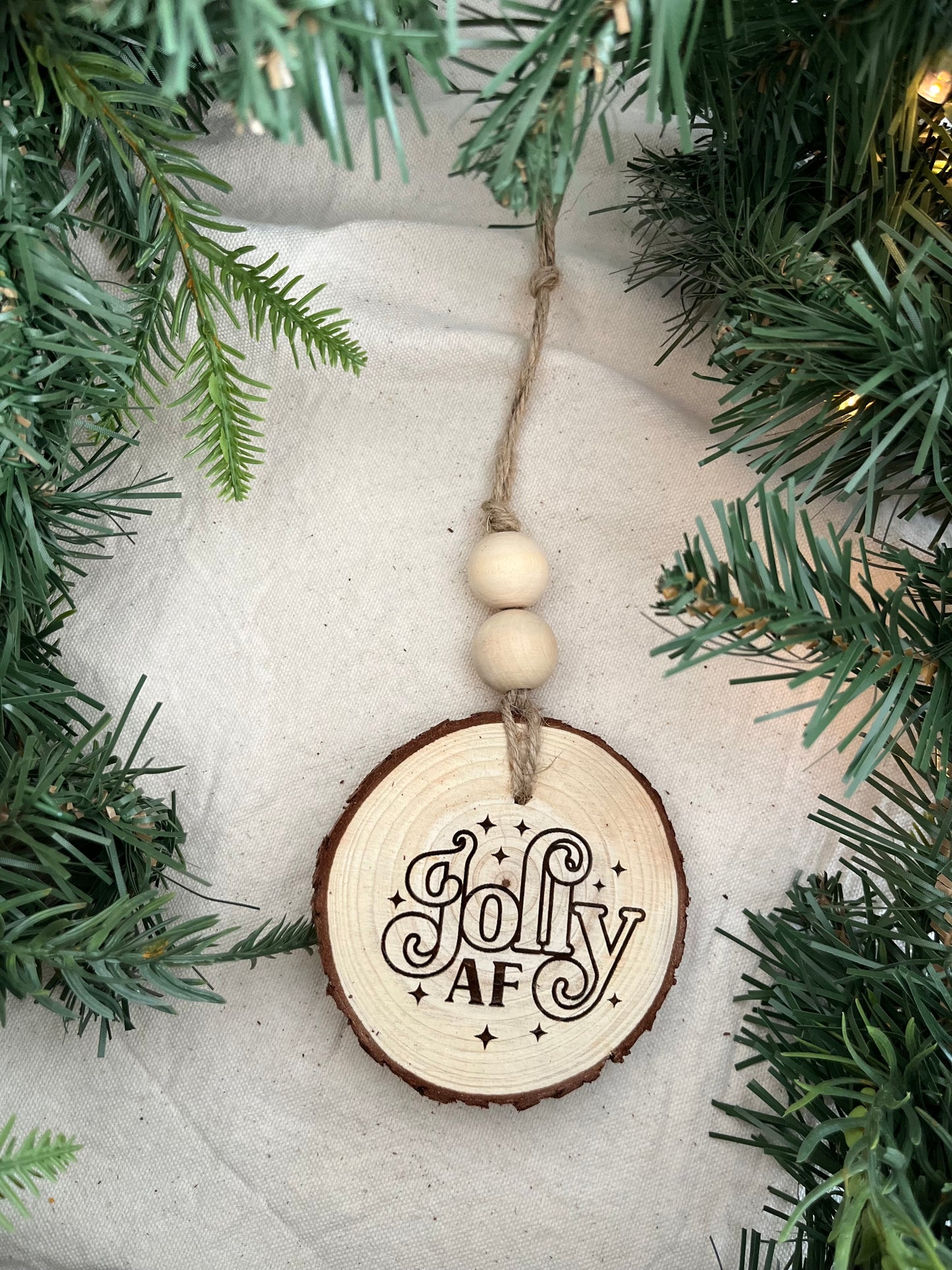 Wooden Christmas ornaments