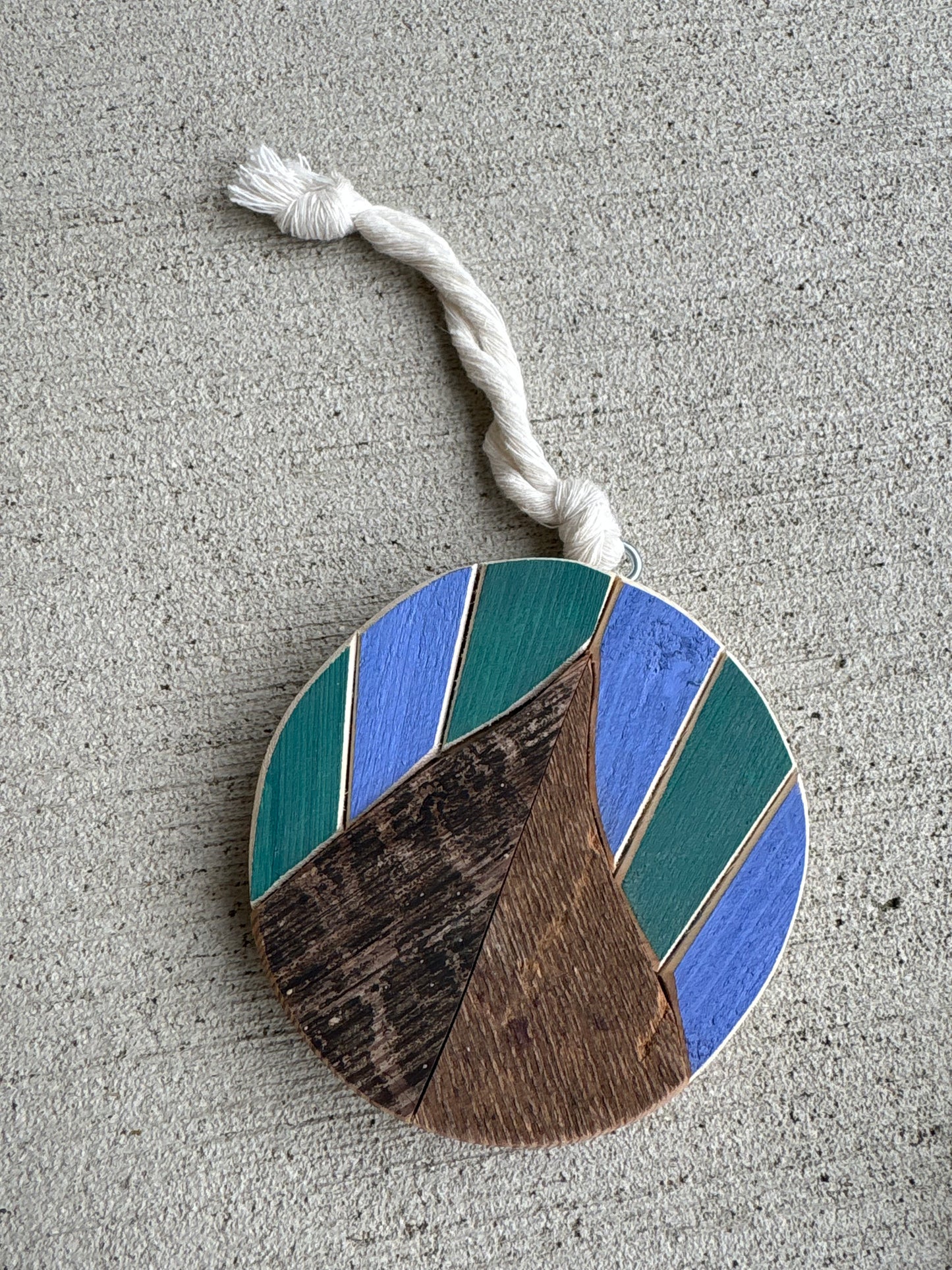 Mountian mosaic ornament