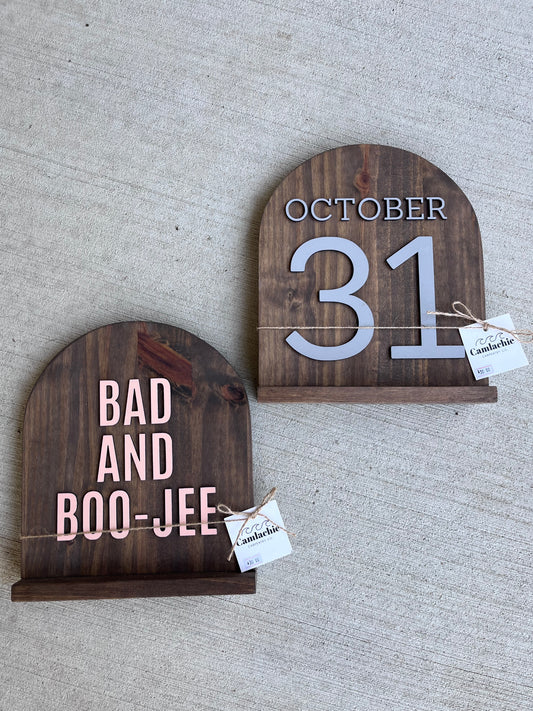 Halloween Mantle plaque