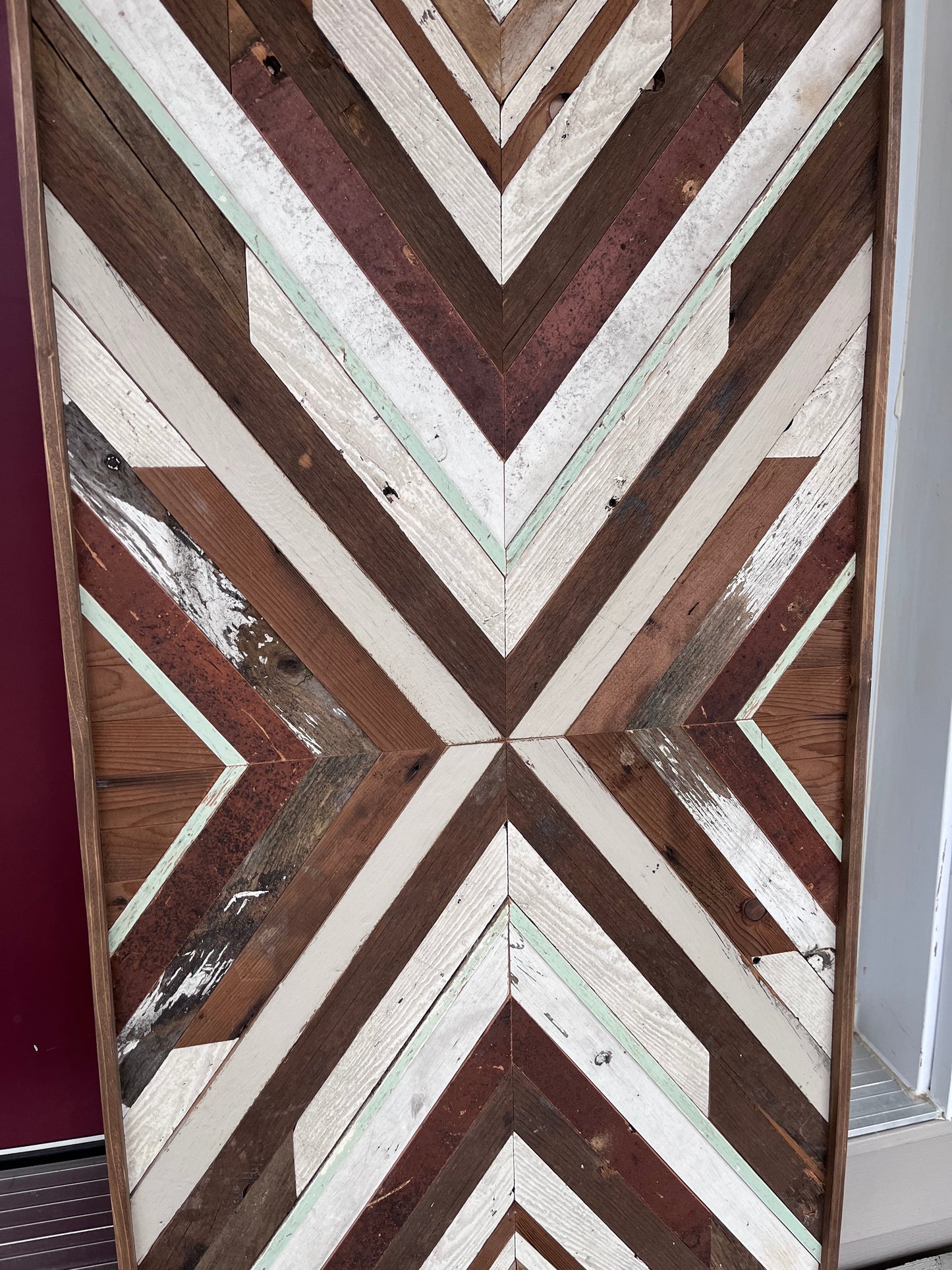 2x4’ rustic geometric wall hanging