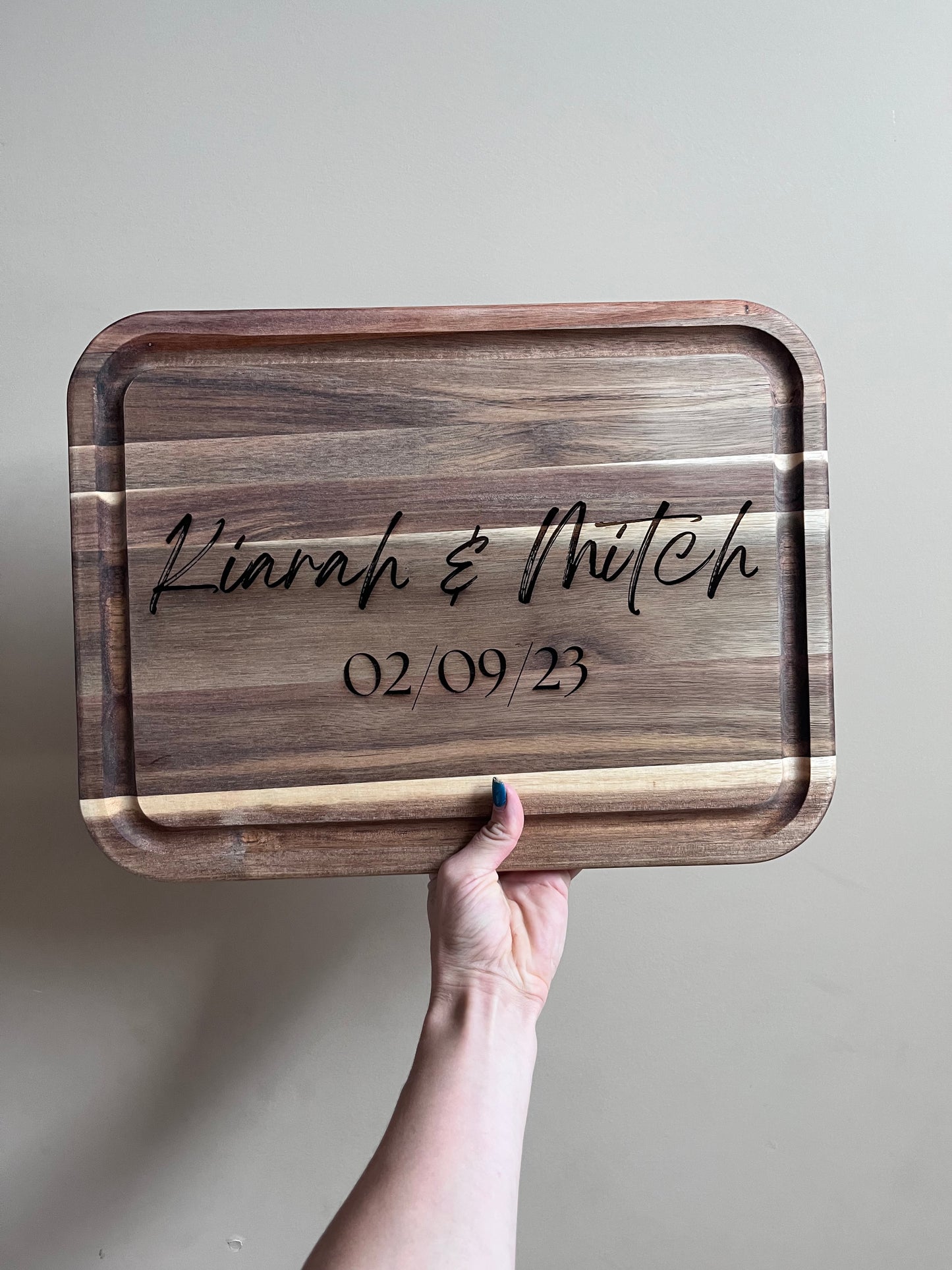 Custom engraved cutting board