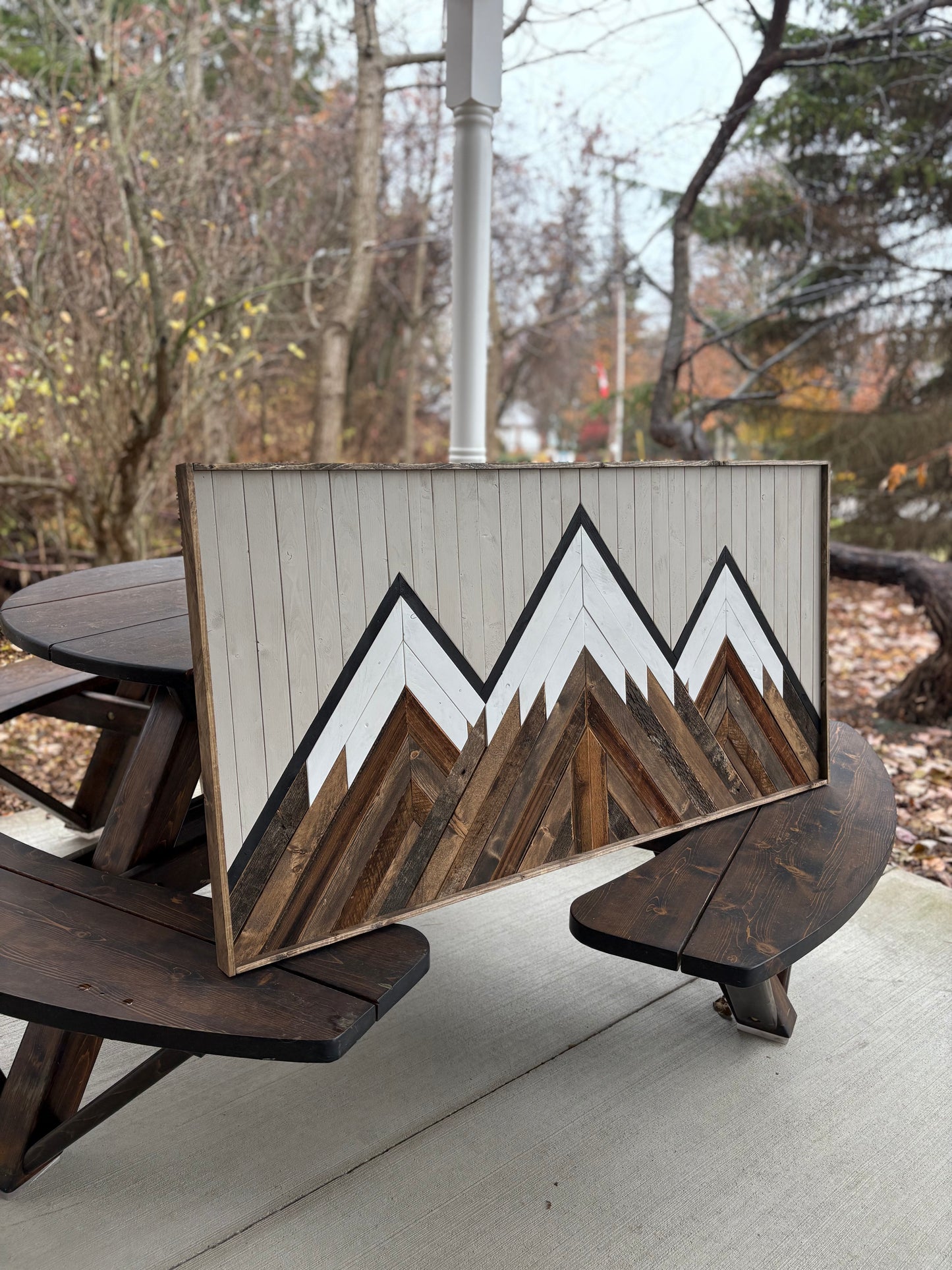 2x4 ft three sisters mountian wall hanging