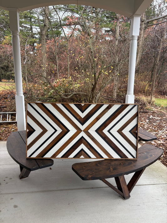 2x4 ft geometric wall hanging