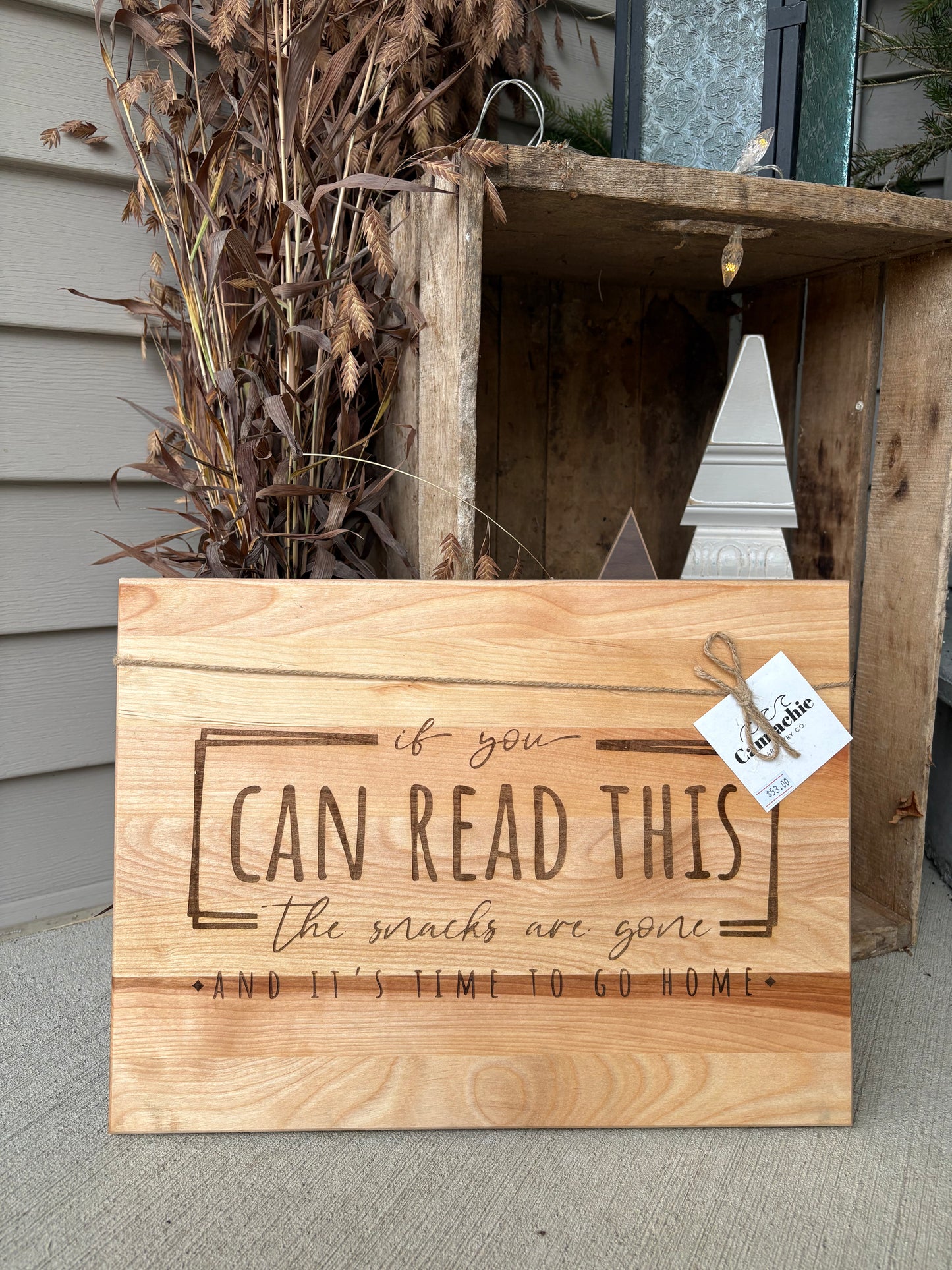 Snacks are gone & it’s time to go home charcuterie board