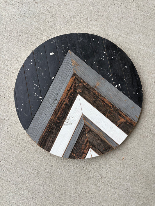 15” round mountains mosaics