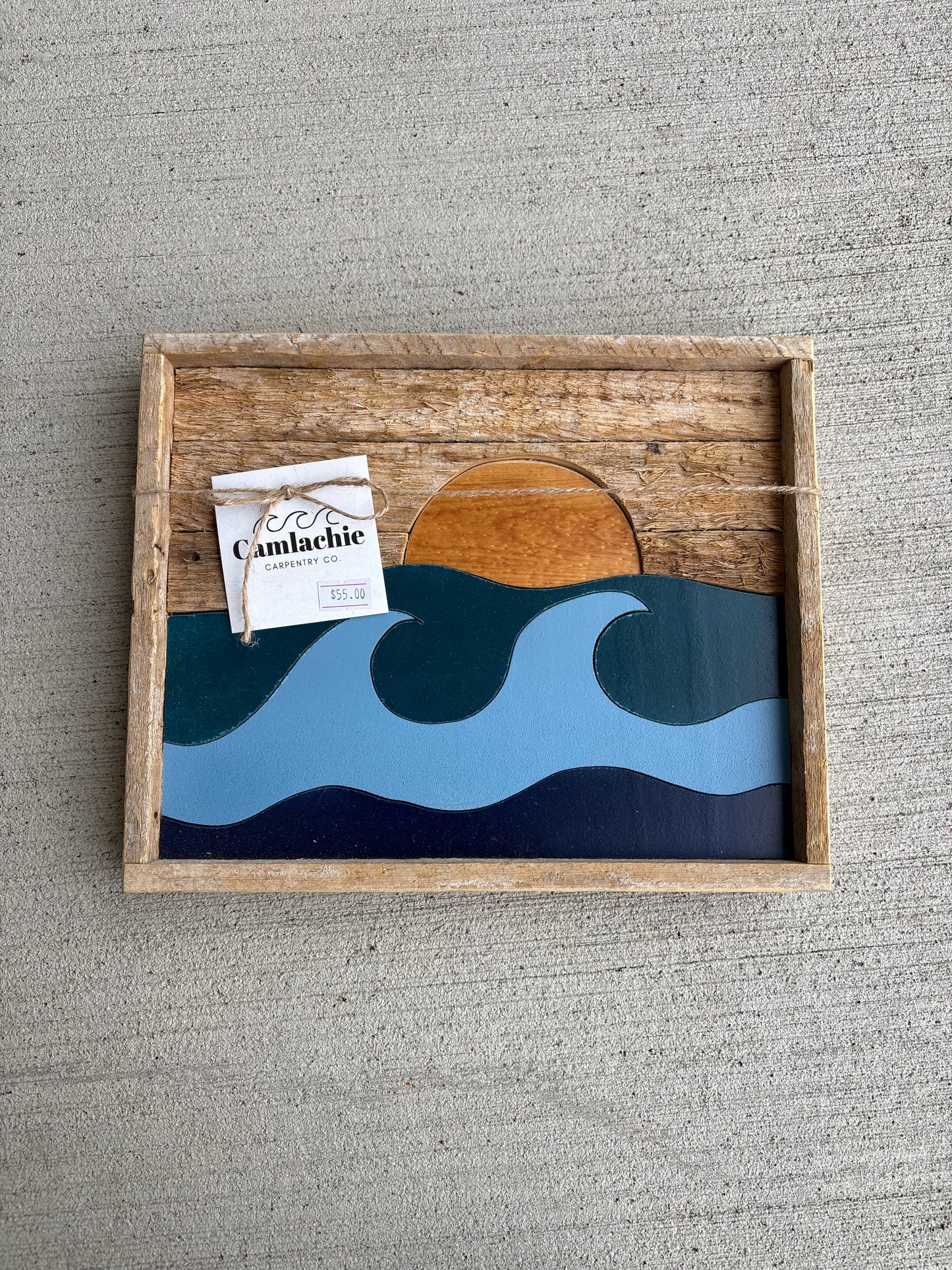 Mini lathe wave / sunset