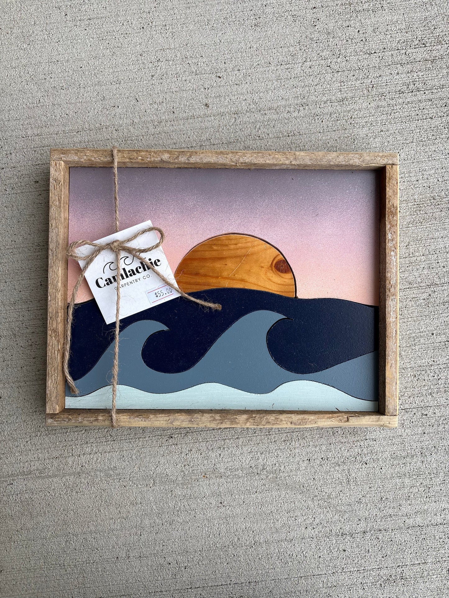 Mini lathe wave / sunset