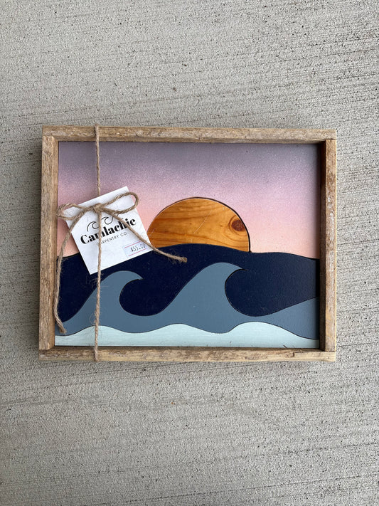 Mini lathe wave / sunset