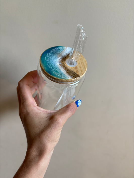 Wave resin tumbler