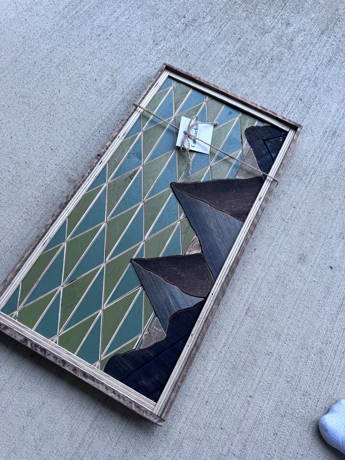 Green Geometric mosaic