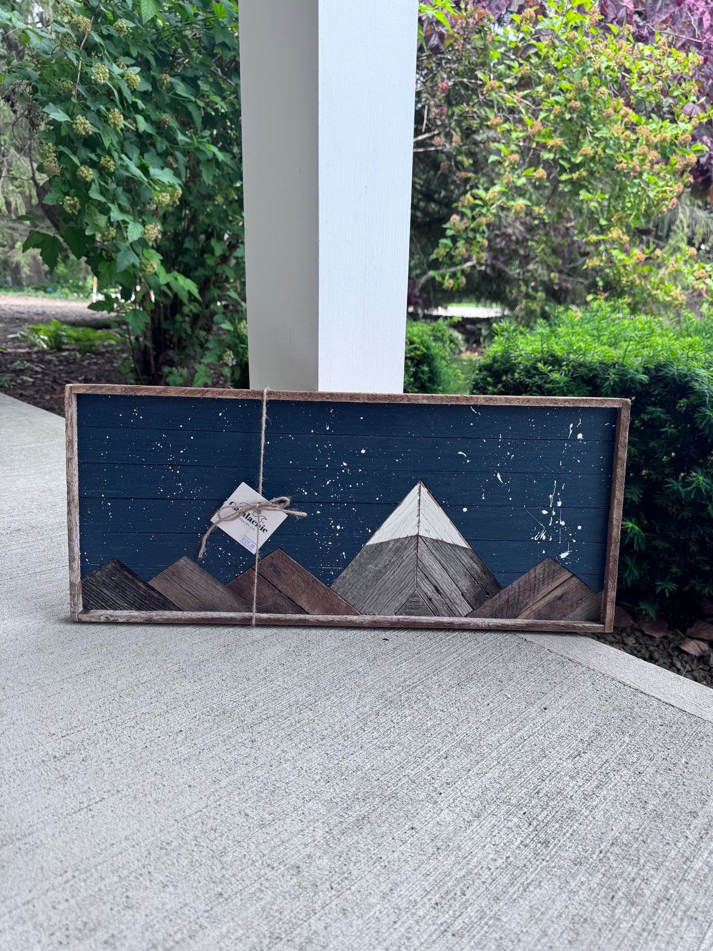 Stary night mountian mosaic