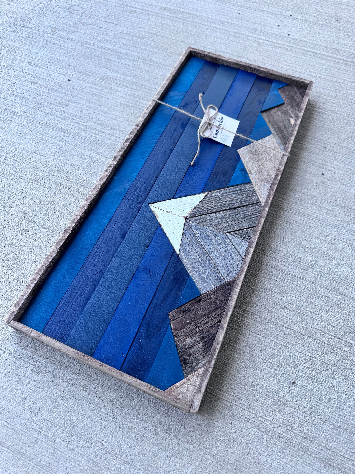 Rustic Blue mountain mosaic